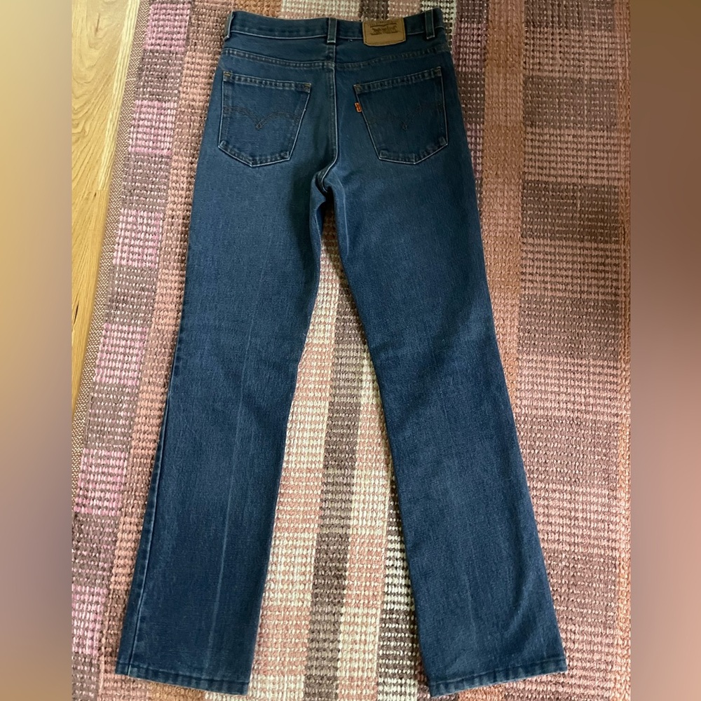 1970s Levis/Levi's Orange Tab Vintage High Rise Dad Jeans Straight Leg Deadstock